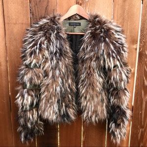 Faux fur coat